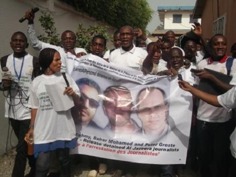 Manifestation journalistes guinéens