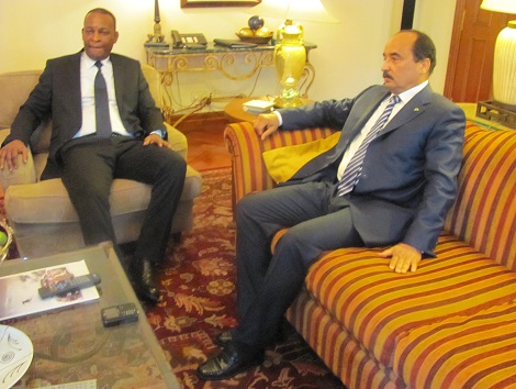 Sékouba Konaté et le président mauritanien