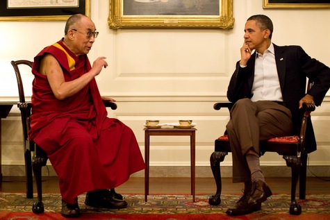 Obama et le Dalai Lama