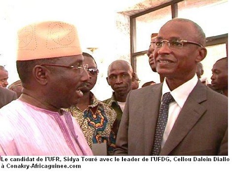 Sidya Touré et Cellou Dalein Diallo