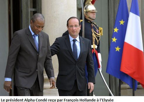 Alpha Condé et François Hollande