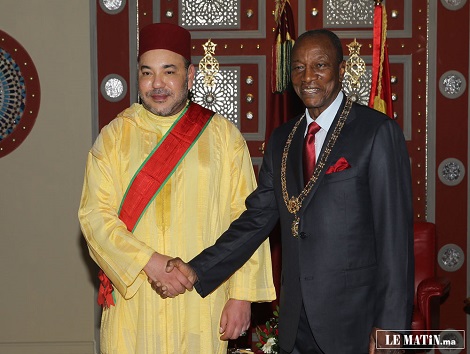 Roi Mohamed VI et le président Alpha Condé