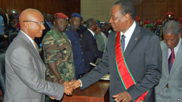 Cellou Dalen Diallo et Blaise Compaoré lors de la présidentielle de 2010-Photo: AP