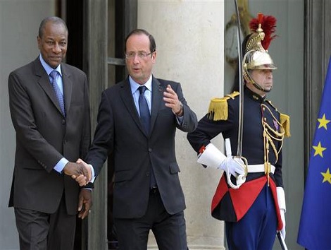 Alpha Condé et François Hollande