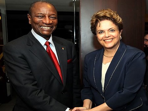 Alpha Condé et Dilma Rousseff