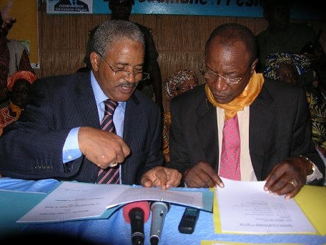 Bah Ousmane et Alpha Condé