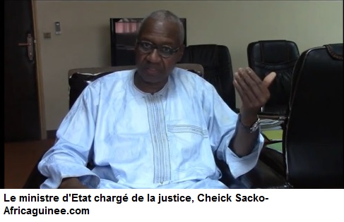Cheick Sakho, Ministre d'Etat à la justice
