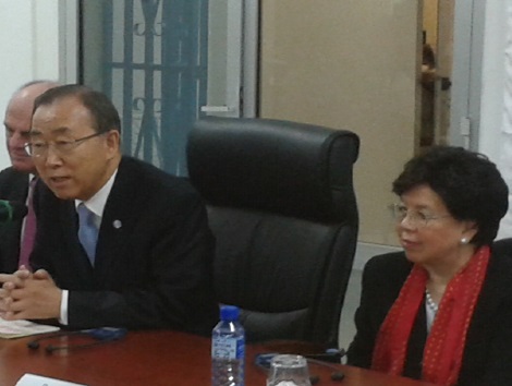 Banki Moon à Conakry