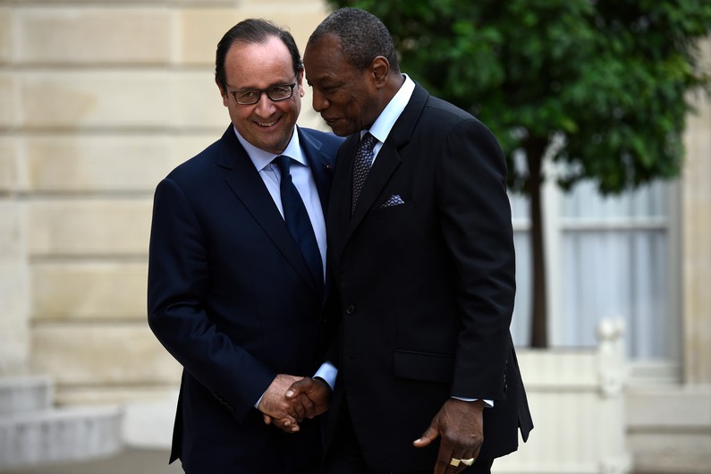 François Hollande et Alpha Condé