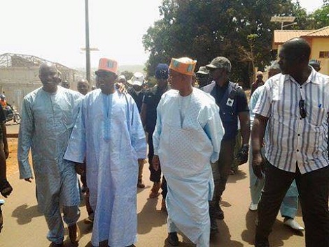 Cellou Dalein Diallo lors de l'étape de Mamou