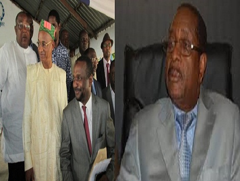 Des leaders de l'opposition guinéenne et le ministre Alhassane Condé (à droite) Photo montage Africaguinee
