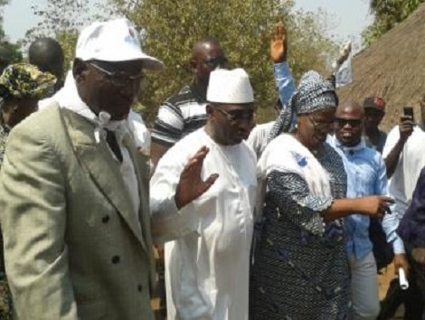 Sidya Touré lors de sa tournée             Photo-Africaguinee.com