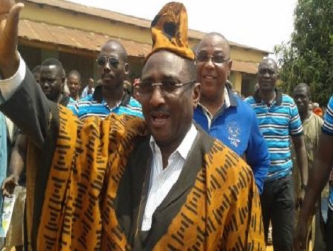 Sidya Touré lors de sa tournée en région forestière  Photo-Africaguinee.com
