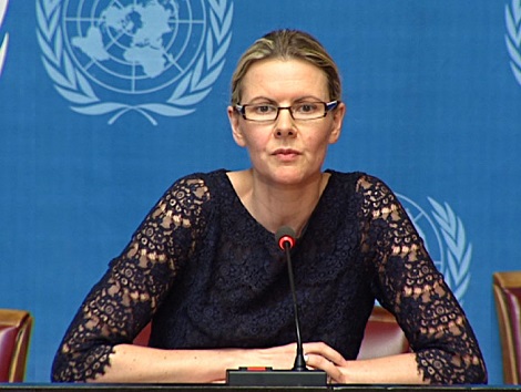 Feature image Cécile Poulily, le Porte-Parole du Haut-Commissariat des Nations-Unies pour les Réfugiés.