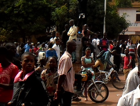 Des jeunes mobilisés à Labé     Photo-Africaguinee.com
