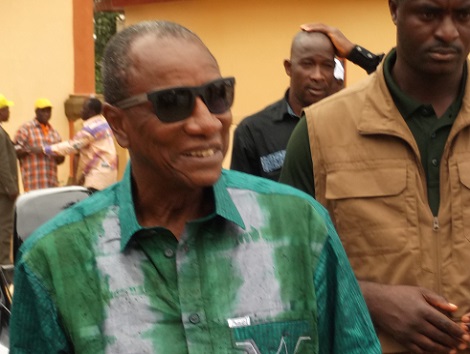 Le président Alpha Condé lors de sa visite à Mamou   Photo-Africaguinee.com