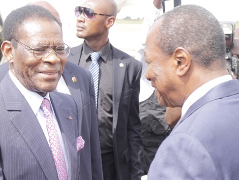 Les Présidents Téodoro Obiang Guéma et Alpha Condé    Photo-Africaguinee.com