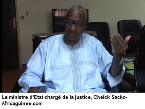 Maître Cheick Sackho, Ministre d'Etat chargé de la justice
