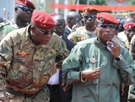 Le Général Sékouba Konaté et Moussa Dadis Camara, image d'archive