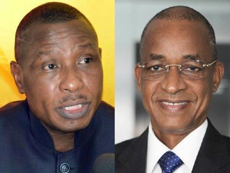 De gauche à droite, Dadis Camara (FPDD), Cellou Dalein Dalein (UFDG)