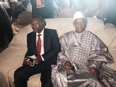Papa Koly Kourouma, leader du parti GRUP et Cellou Dalein Diallo, leader del'UFDG