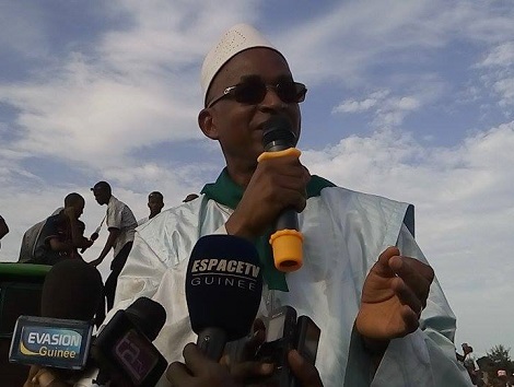 Cellou Dalein Diallo lors de son meeting à Kankan