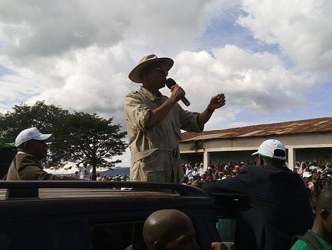 Cellou Dalein Diallo lors de son meeting à Mali