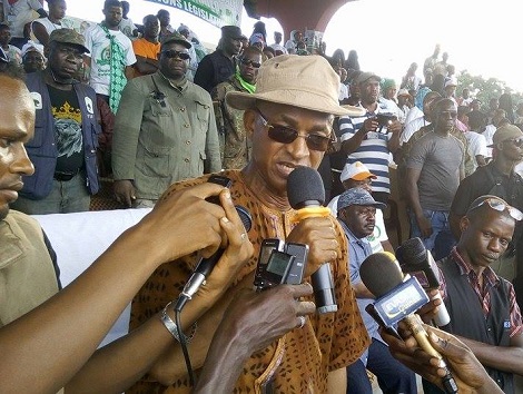 Cellou Dalein Diallo lors de son meeting à Nzérékoré