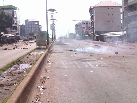 Une rue de la capitale guinéenne
