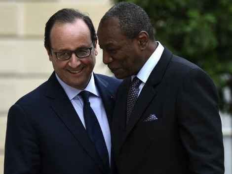 François Hollande et Alpha Condé