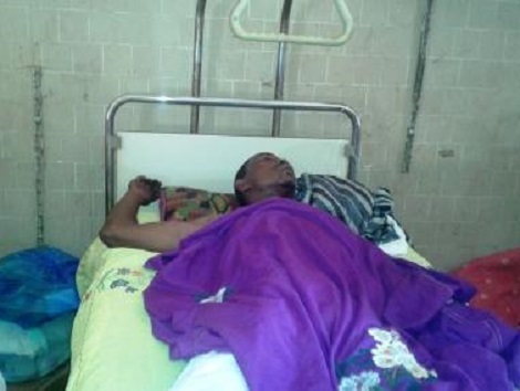 Feature image La victime alitée à l'hôpital Ignace Deen