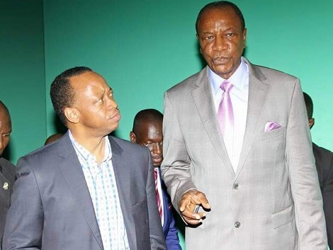 Le Premier Ministre Mamady Youla et le Président Alpha Condé