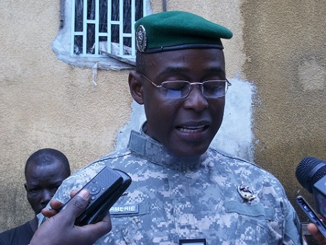 Commandant Mamadou Alpha Barry, porte-parole du Haut Commandement de la Gendarmerie Nationale
