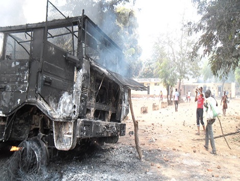 Violences à Kankan, image d'archive