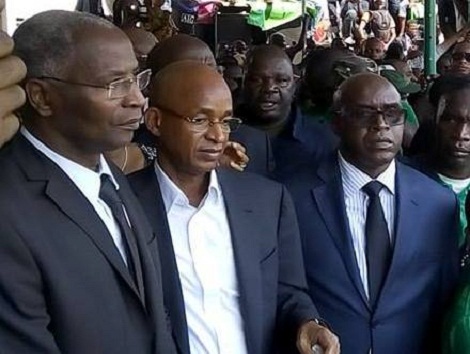 Les trois premiers responsables de l'UFDG (Bah Our "G", Cellou "M", Fodé Oussou "D")