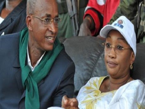 Cellou Dalein Diallo, leader de l'UFDG et son épouse