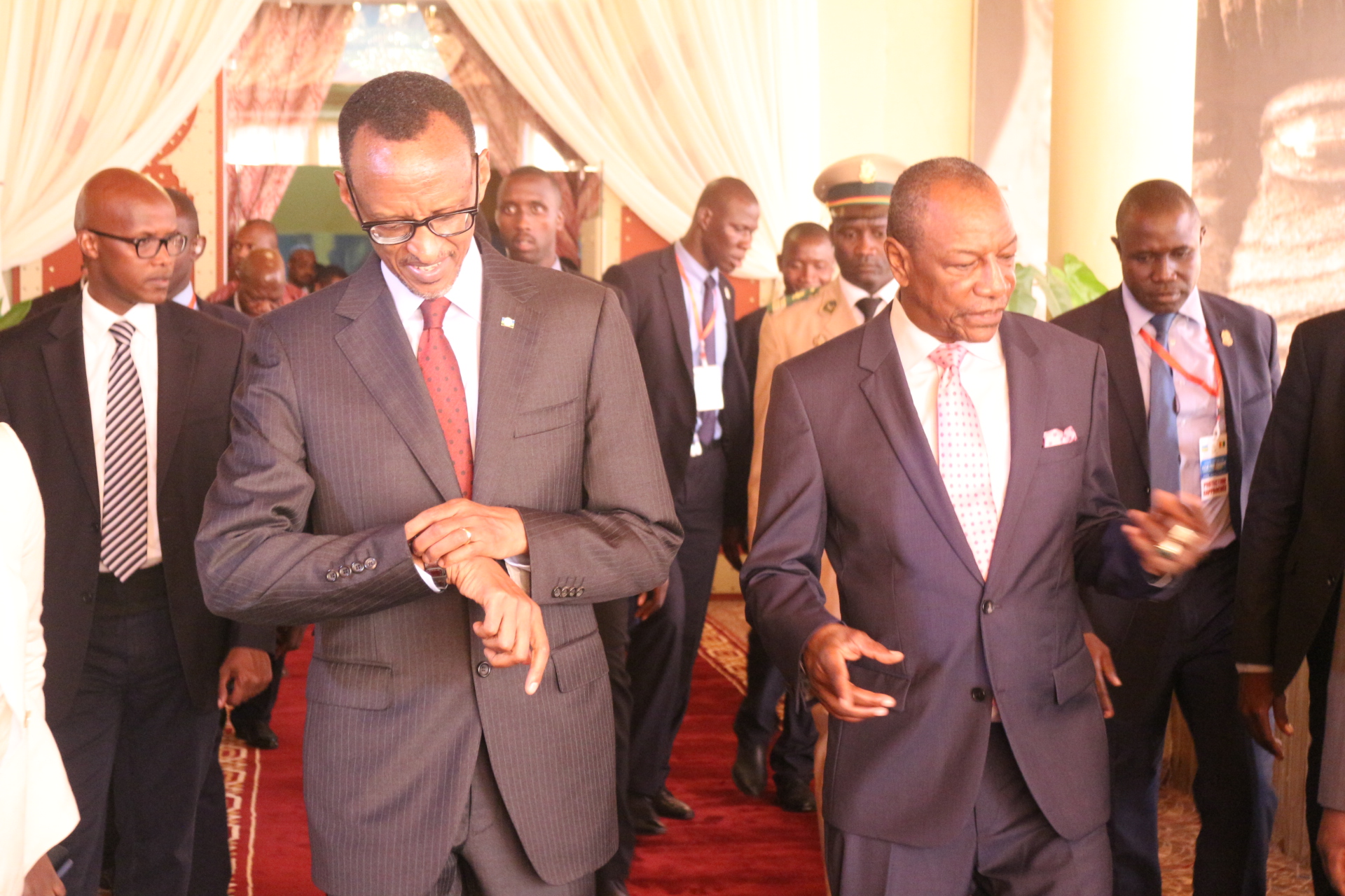 Les présidents Rwandais et guinéens Paul Kagamé&Alpha Condé, Photo Africaguinee.com