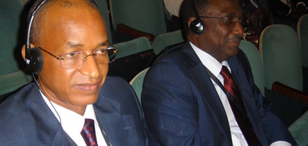 Cellou Dalein Diallo, leader de l'UFDG (D) & Sidya Touré (G), leader de l'UFR