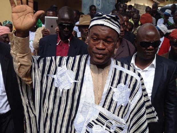 Feature image Papa Koly Kourouma lors de la campagne électorale de 2015 Photo-Africaguinee.com