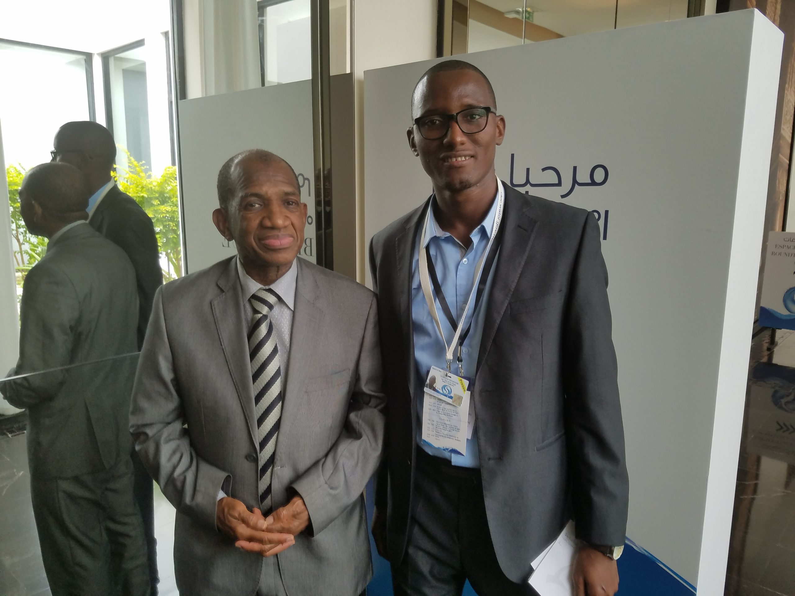M. Kabinet Komara en compagnie de notre envoyé spécial à Rabat, Mamadou Hassimiou Souaré