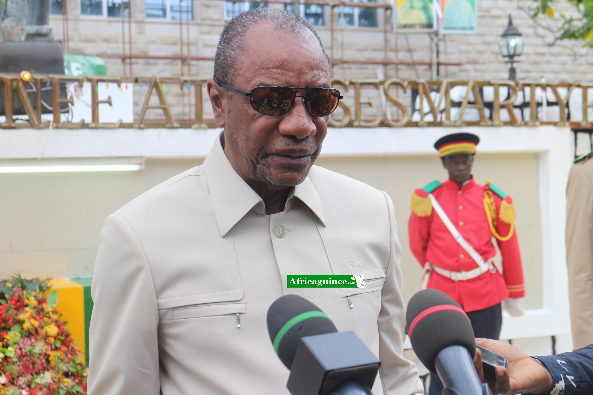 Feature image Le Président guinéen Alpha Condé, Photo Boubacar Diallo, Africaguinee.com, octobre 2016