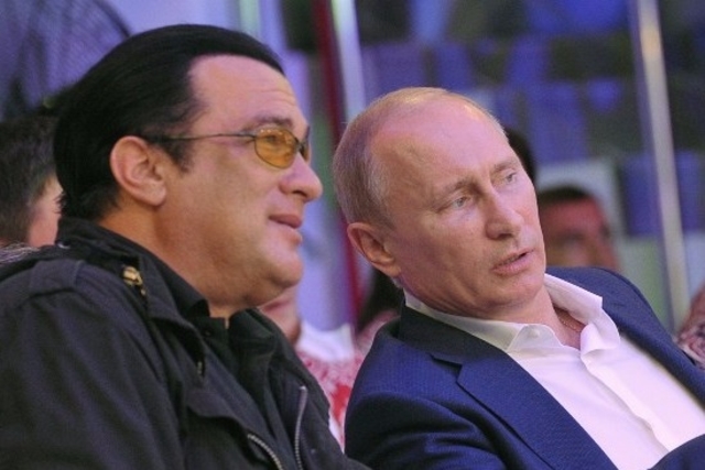 Steven Seagal et Vladimir Poutine