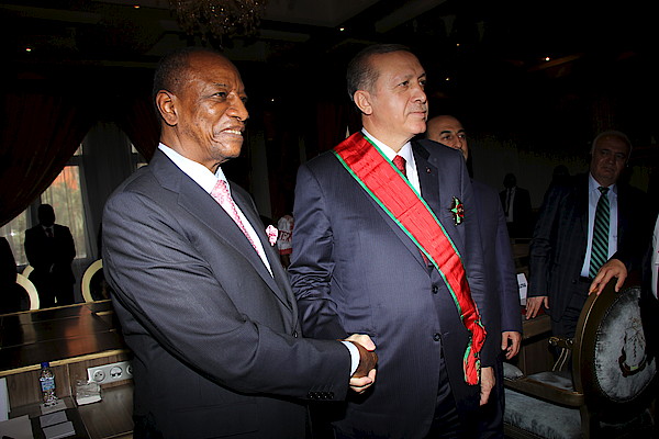 Feature image Le président guinéen Alpha Condé et son homologue turc Erdogan