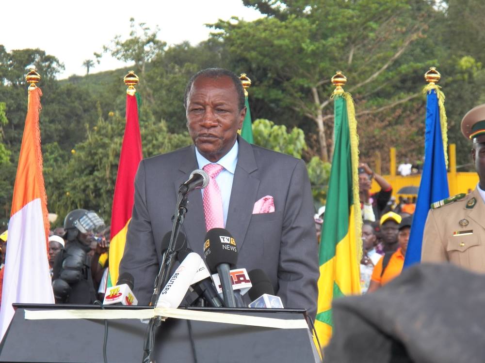 Feature image Le président Alpha Condé lors de l'inauguration du barrage de Kaleta