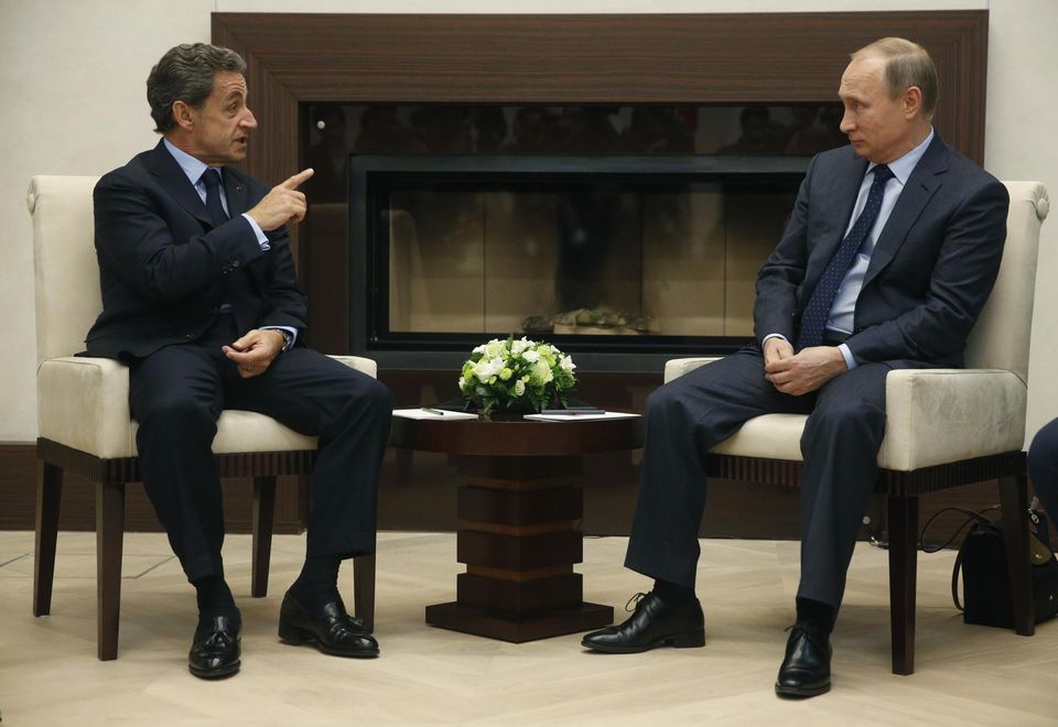 Nicolas Sarkozy et Vladmir Poutine