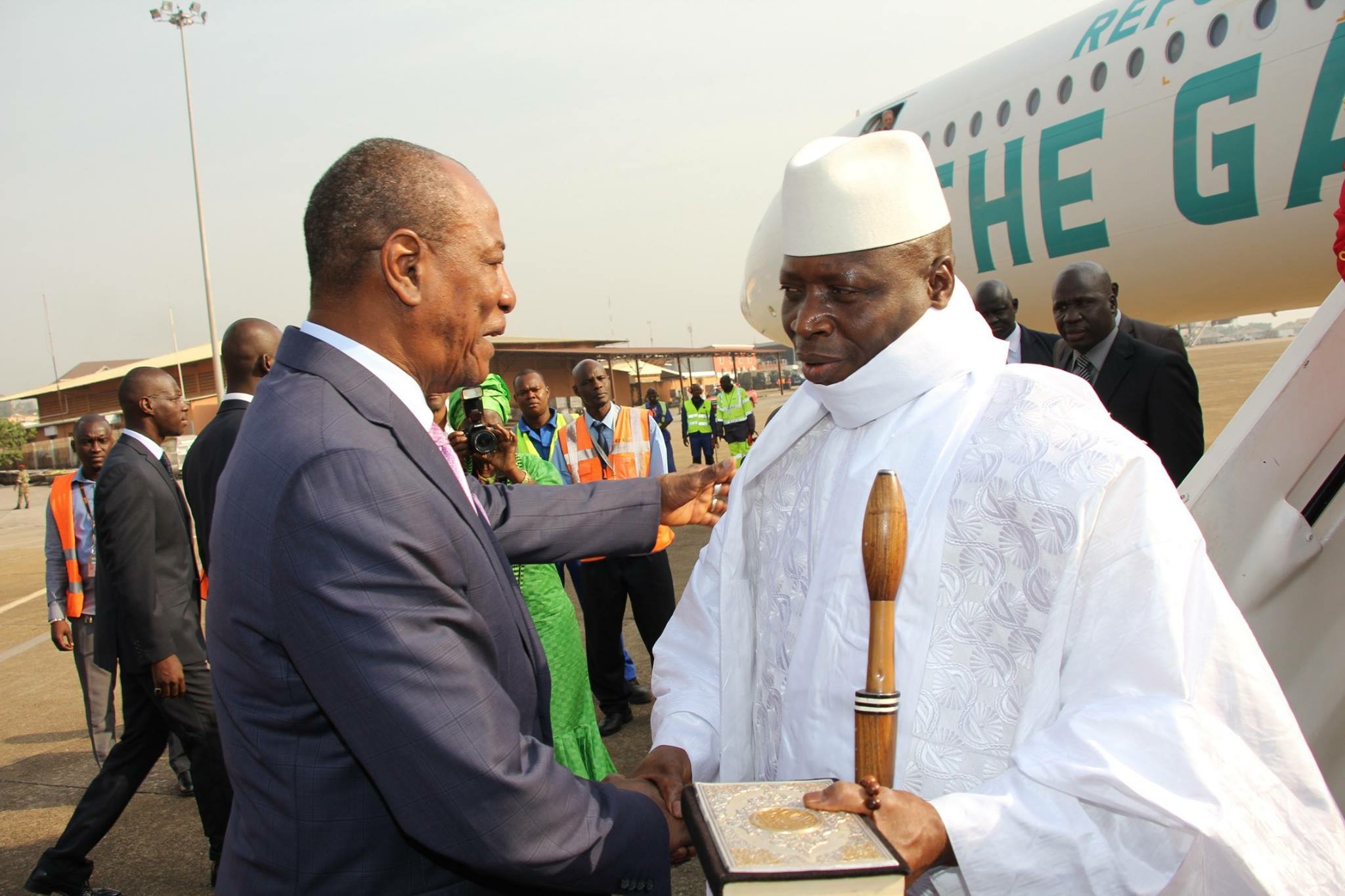 Feature image Alpha Condé et Yahya Jammeh à Conakry-Africaguinee.com