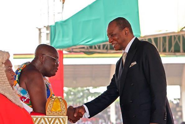 Feature image Le nouvel président ghanéen Nana Akufo-Addo et Alpha Condé