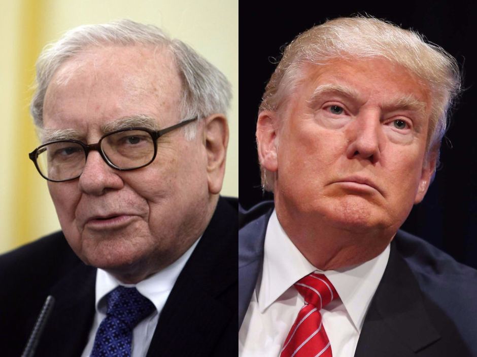 Warren Buffet et Donald Trump-Photomontage