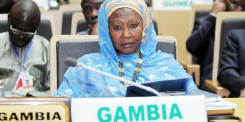 La vice-présidente gambienne Fatumata Jallow Tambajang