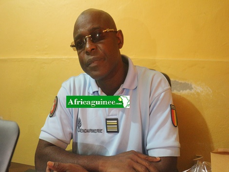 Lieutenant-Colonel Mamadou Alpha Barry, officier de communication du Haut Commandement de la Gendarmerie nationale